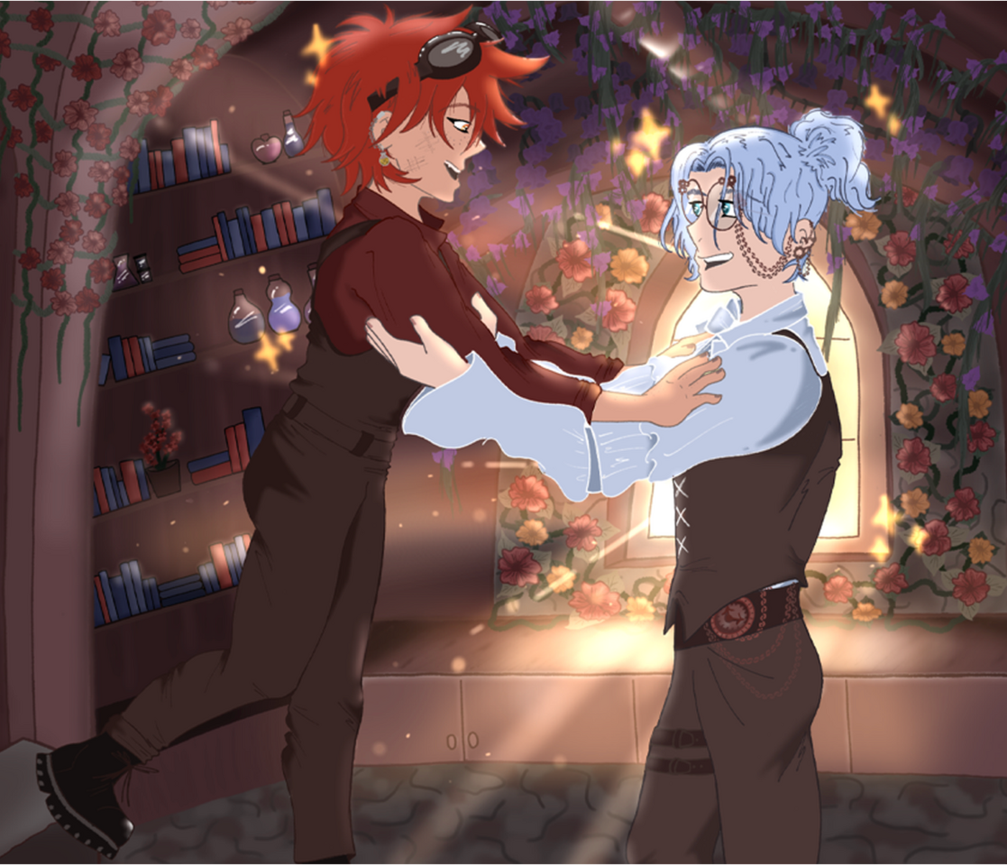 Steampunk AU Renga Valentines DAy Gift Exchange (February 2025)